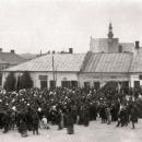 Jędrzejów. Rynek, uroczystość Bożego Ciała, 1915